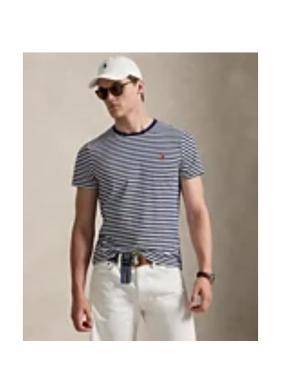 Polo Ralph Lauren Men's Classic-Fit Stripe T-Shirt Size XL Color Navy/ White